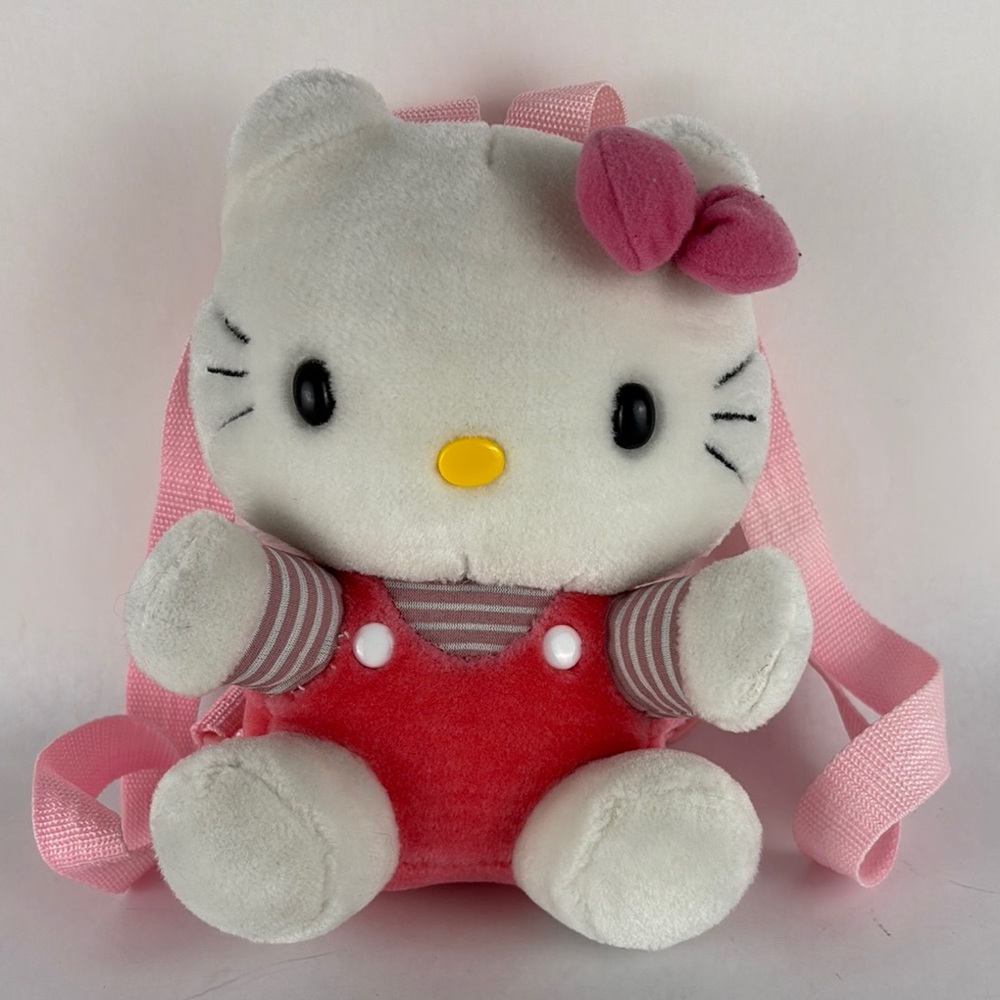 Hello Kitty Plush Backpack 🎀 Pink Mini Bag with Straps - 11” Cute Kawaii Style